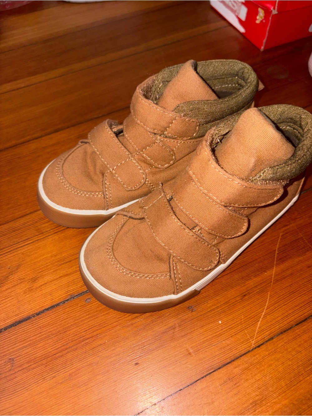 Old Navy Brown High-Top Velcro Sneakers for Kids